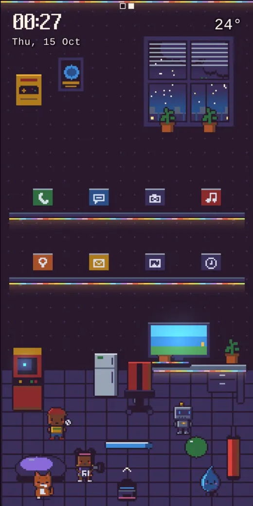 Gaming room screen