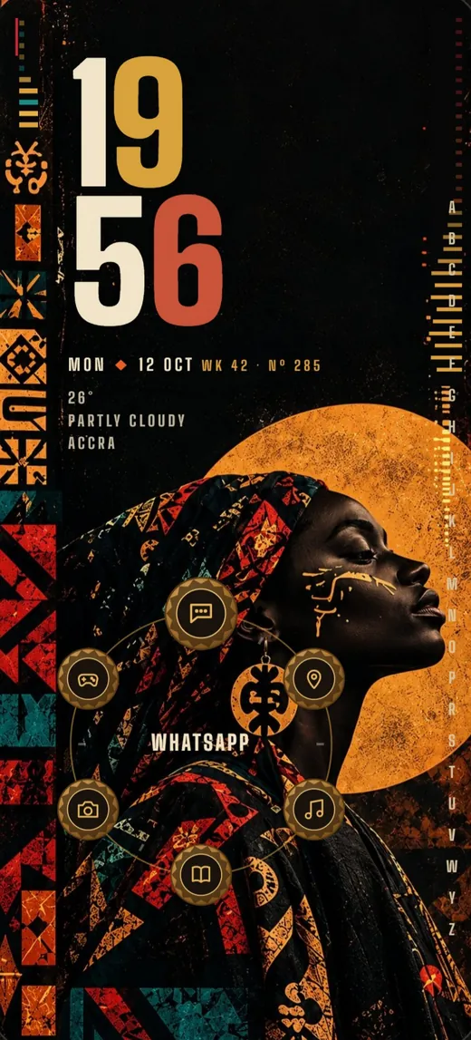 A poster that keeps time screen