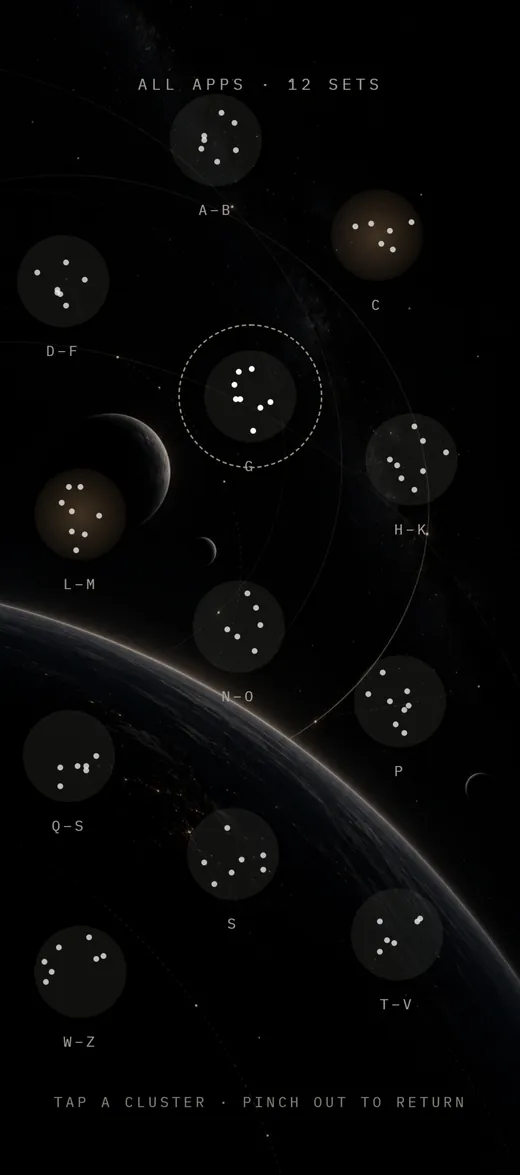 Every app at once screen