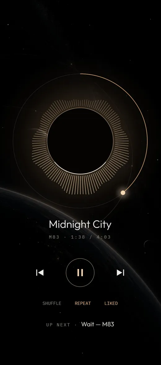 The song as an eclipse screen